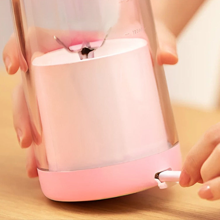 Mini licuadora de vaso portatil rosa